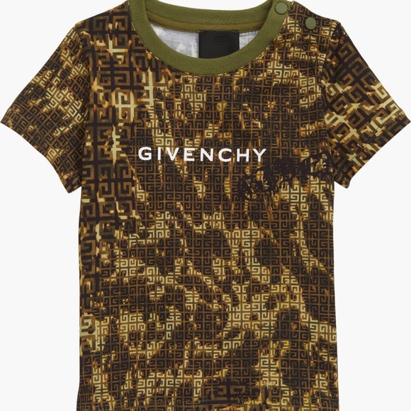 Givenchy kids Camo print cotton T-shirt